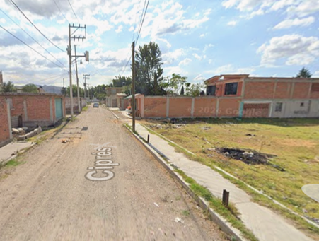 Antes: Calle Cipres, Barrio Zimapán